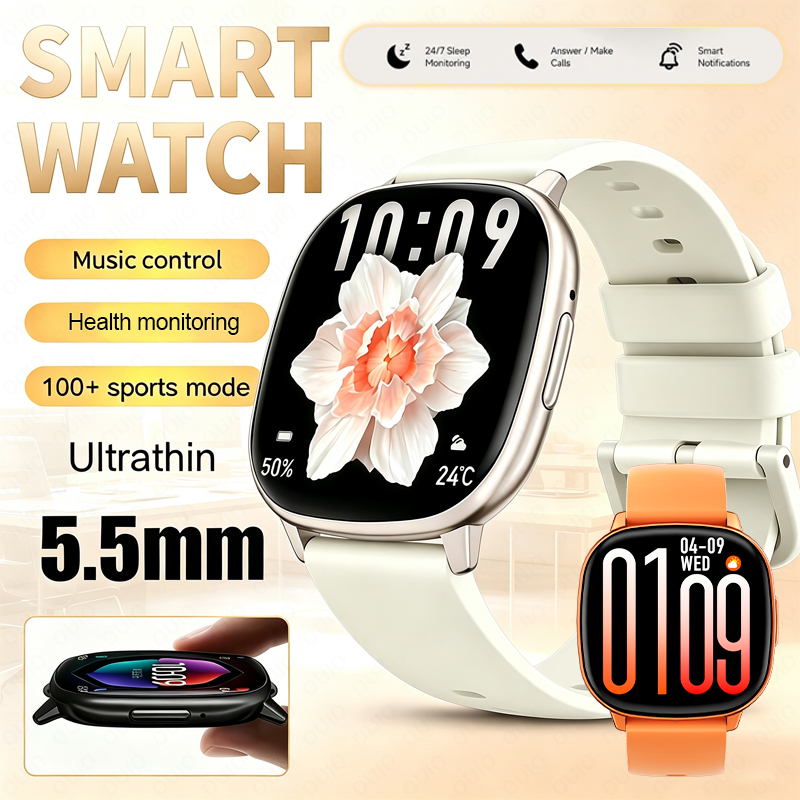 Smartwatch Health Watches - Relógio Inteligente Ultra Fino de 5.5mm