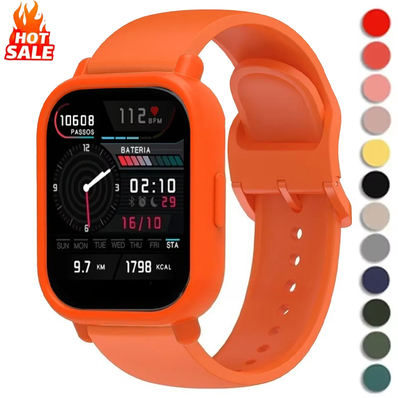 Smartwatch Watches Smart - Capa de silicone + pulseira para