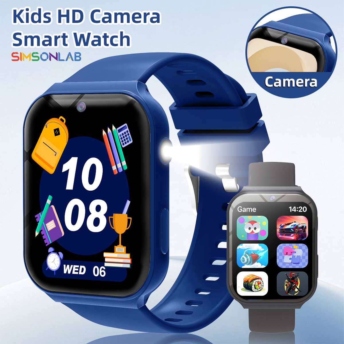 Smartwatch Watches For Girls Kids - Parceiros de Estudo para Crianças: Câmera