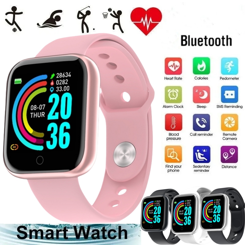 Watch Smart Y68 - Relógios inteligentes para mulheres homens bluetooth