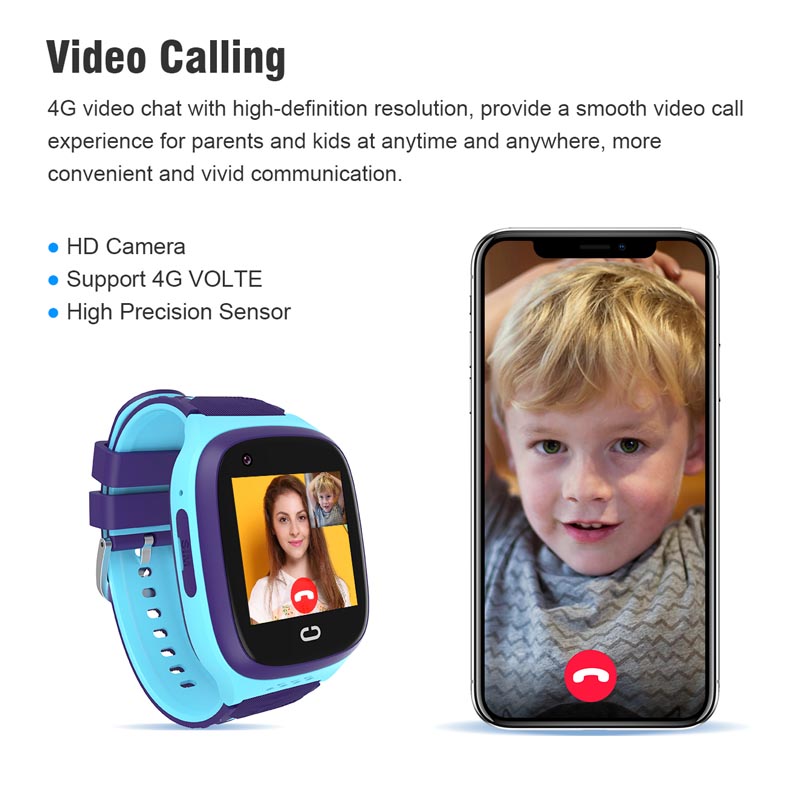 Smartwatch Watches For Girls Kids - Relógio de telefone android 4g gps