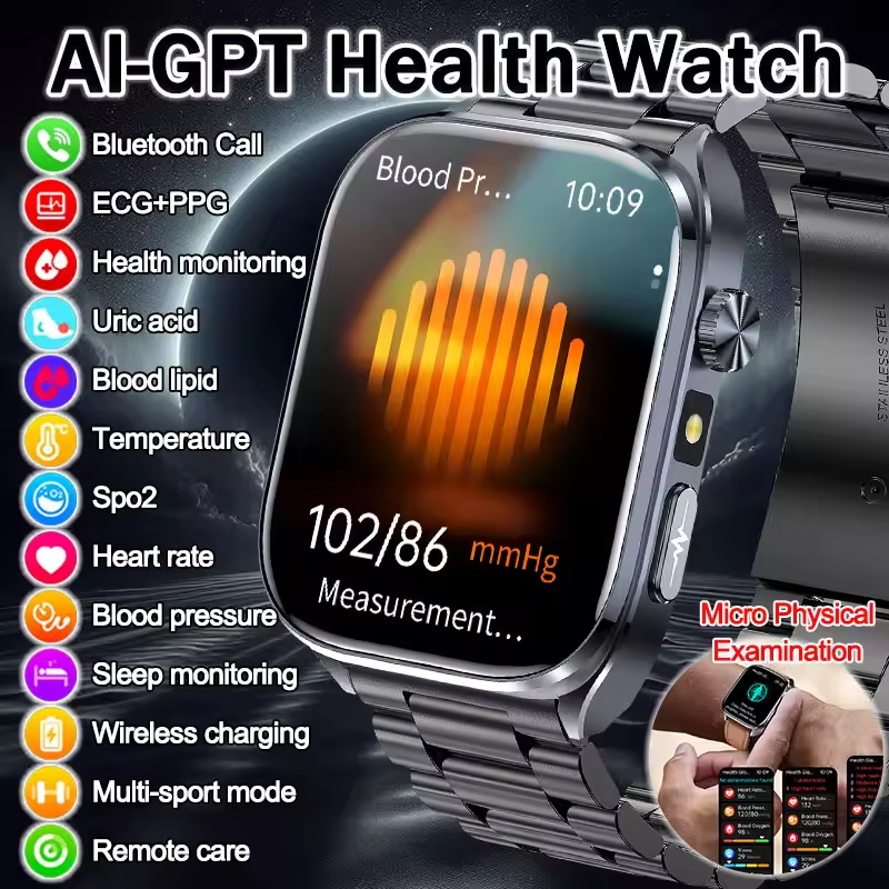 Smartwatch Health Watches - 2026 Novo Relógio Inteligente com Detecção