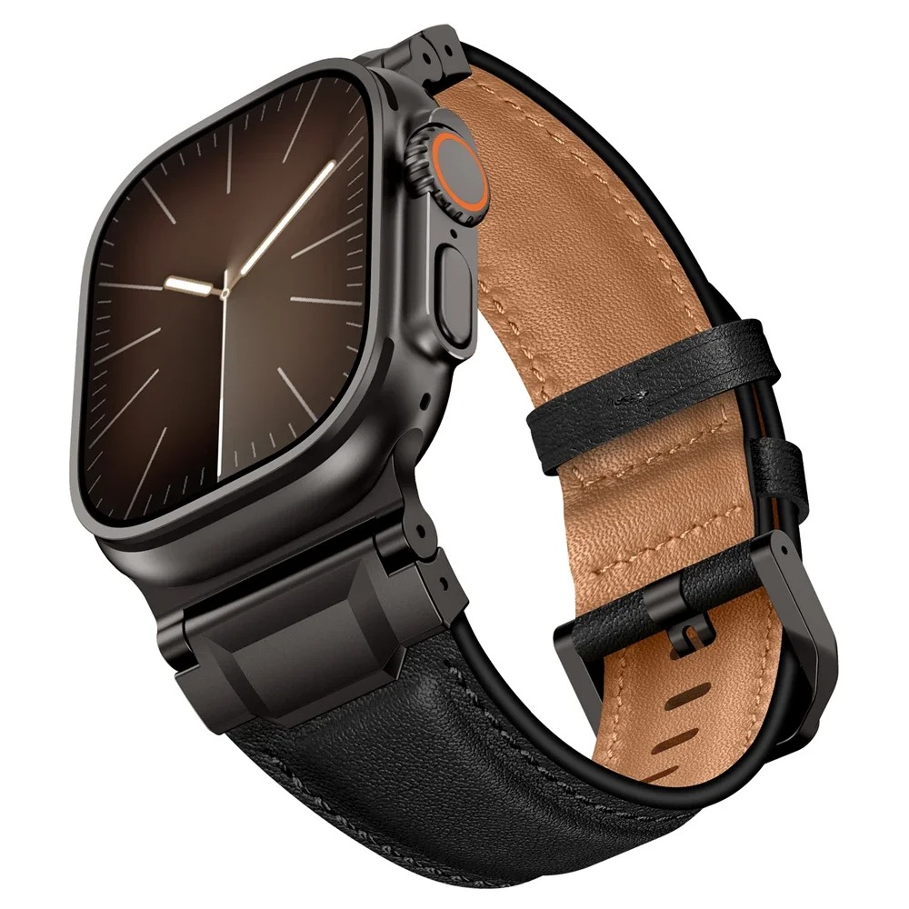 Smartwatch Slim Watches For Men - Pulseira de Couro Business Armor para
