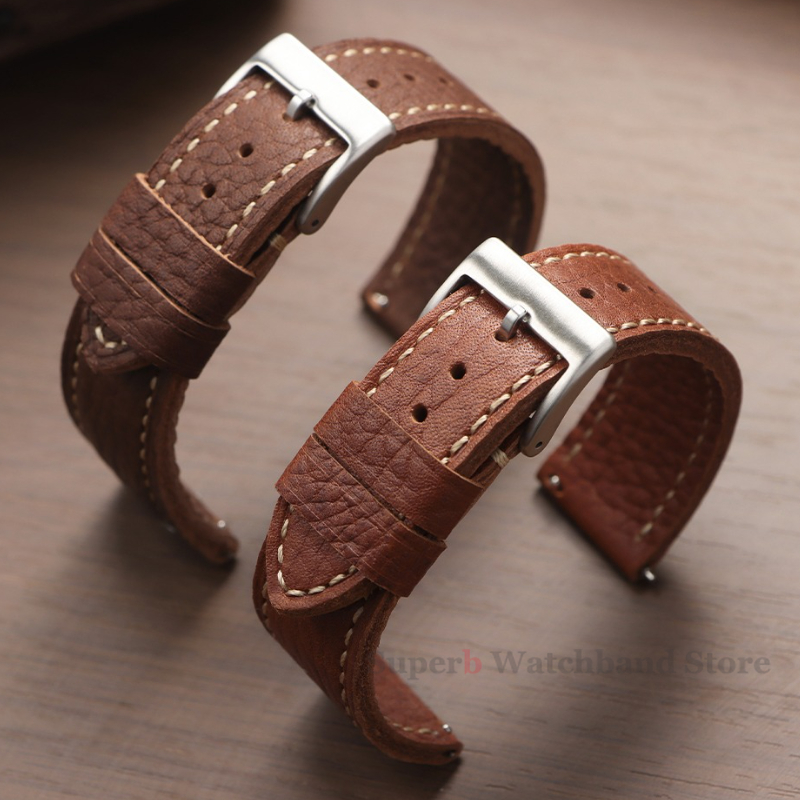 Omega Watches Smartwatch - Pulseira de relógio de couro de
