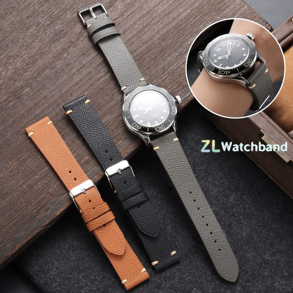 Seiko Watches Smartwatch - Pulseira de Couro Genuíno de Grão