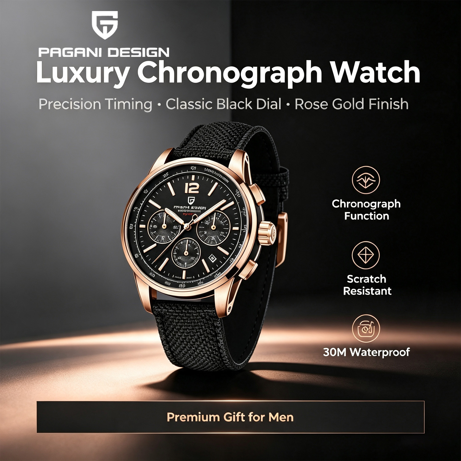 Smartwatch New Watches For Men - Relógio de Quartzo Masculino Pagani Design