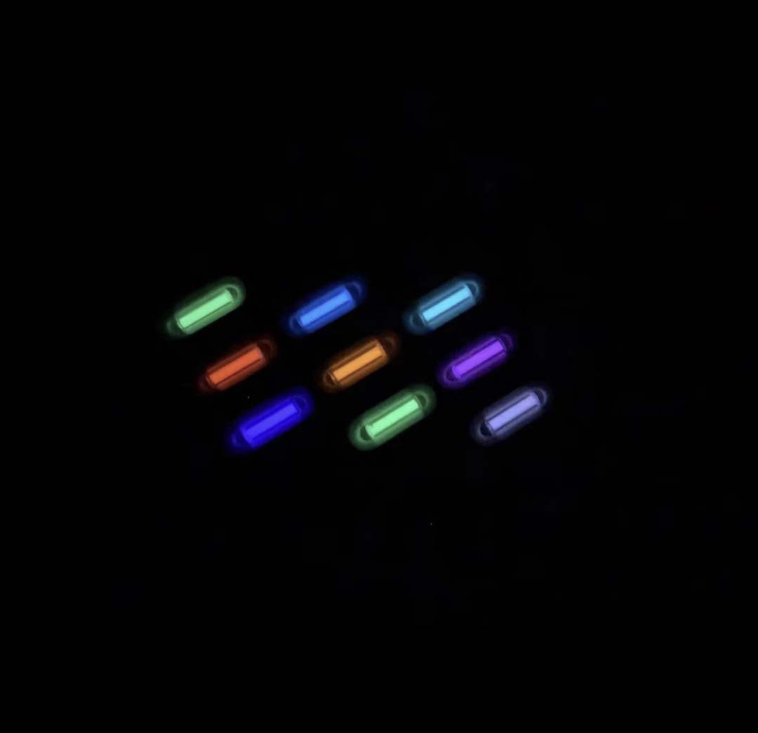Tritium Gas Tube - 8 pacote 2*6mm pequeno tubo de