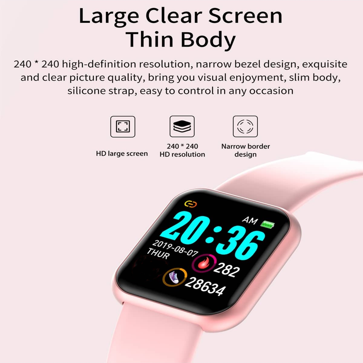 Multi-cor relógio inteligente  - Watch Smart Y68 avaliação e preço