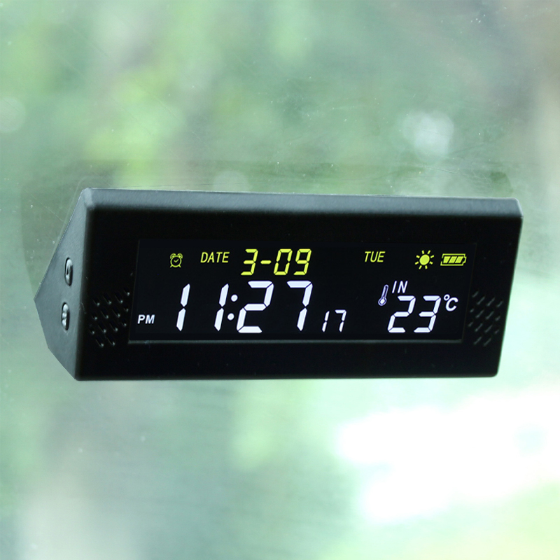 Solar pára-brisa carro relógio - Smartwatch Watches Digital avaliação e preço