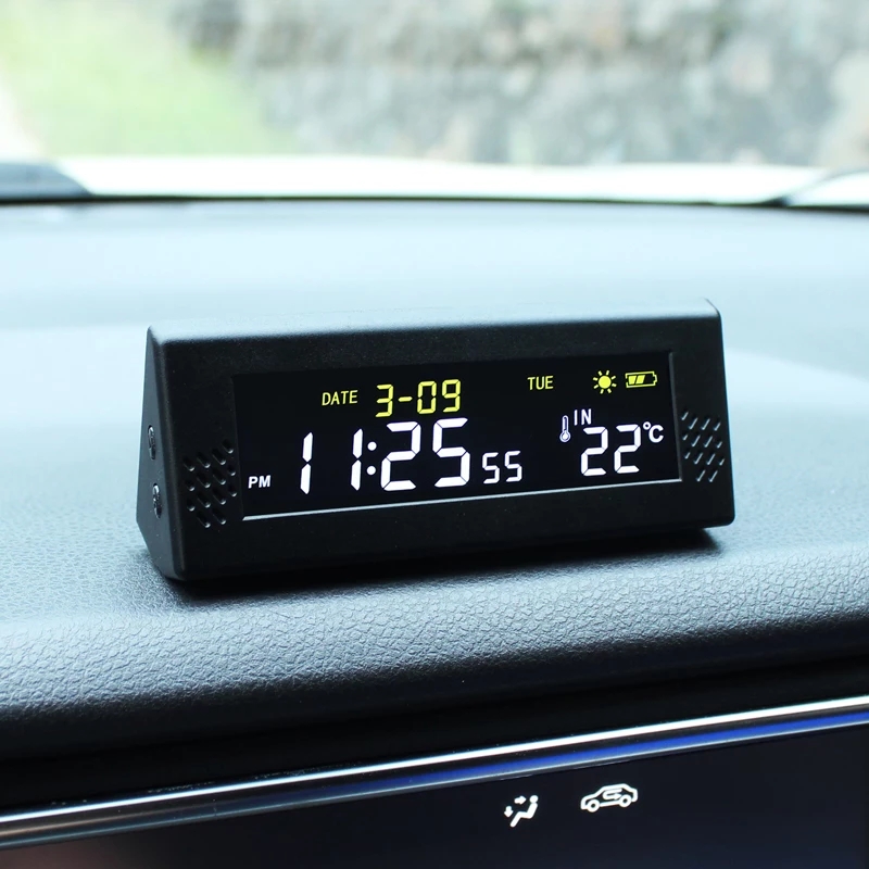 Solar pára-brisa carro relógio - Smartwatch Watches Digital avaliação e preço