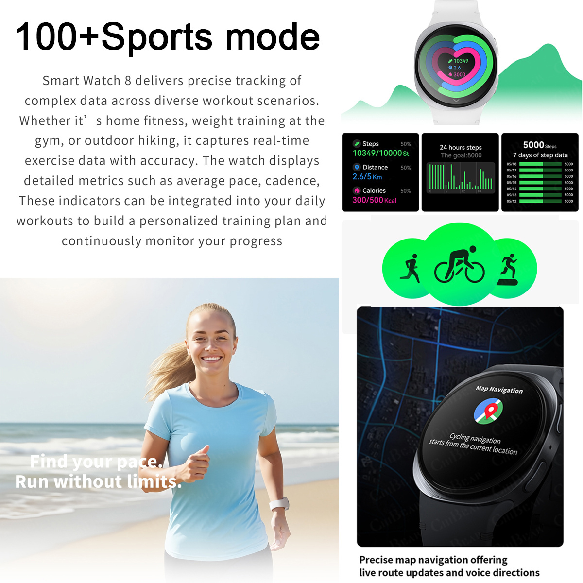 Novos Relógios 2026: Smartwatc - Smartwatch Health Watches avaliação e preço