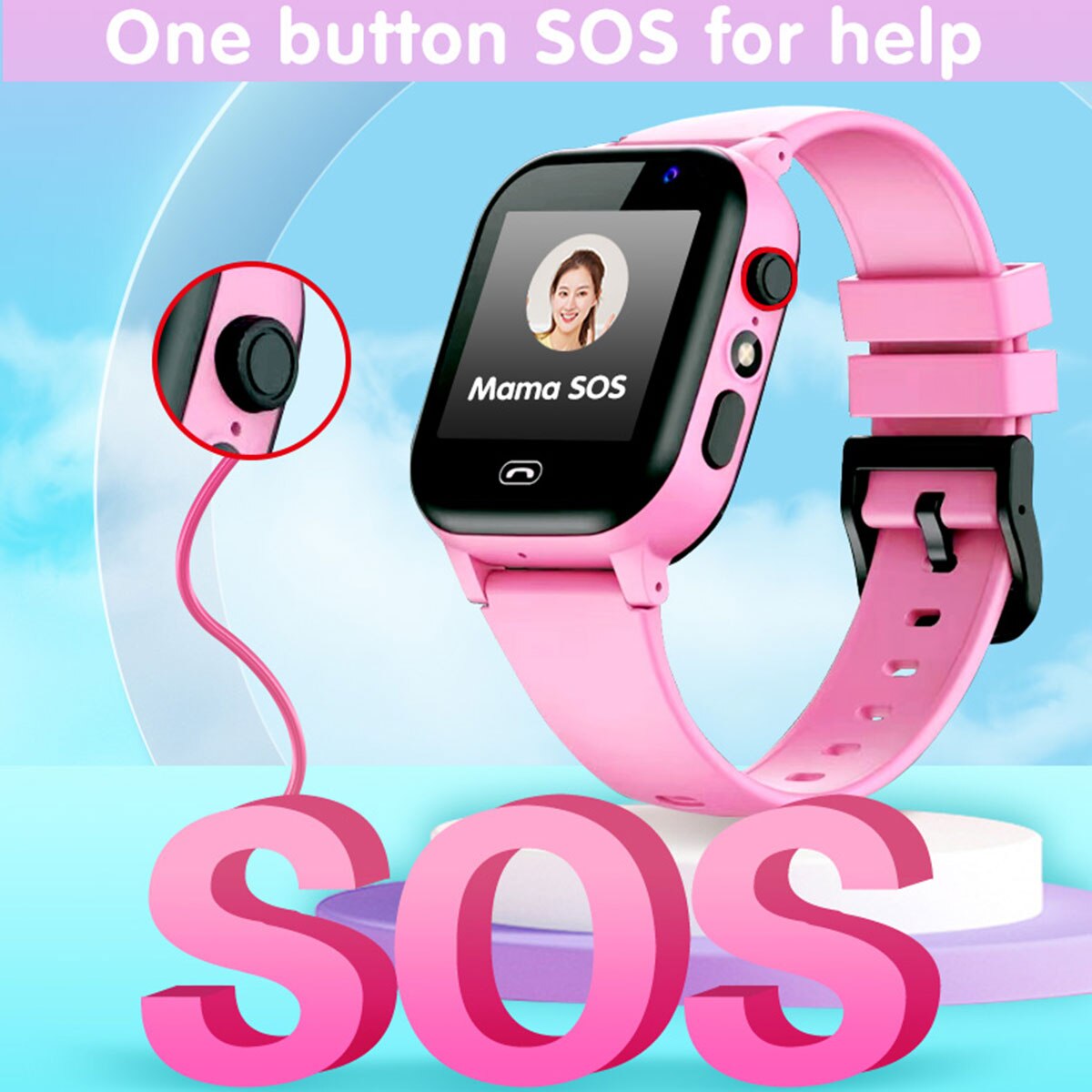 Crianças relógio inteligente c - Smartwatch Watches For Girls Kids avaliação e preço