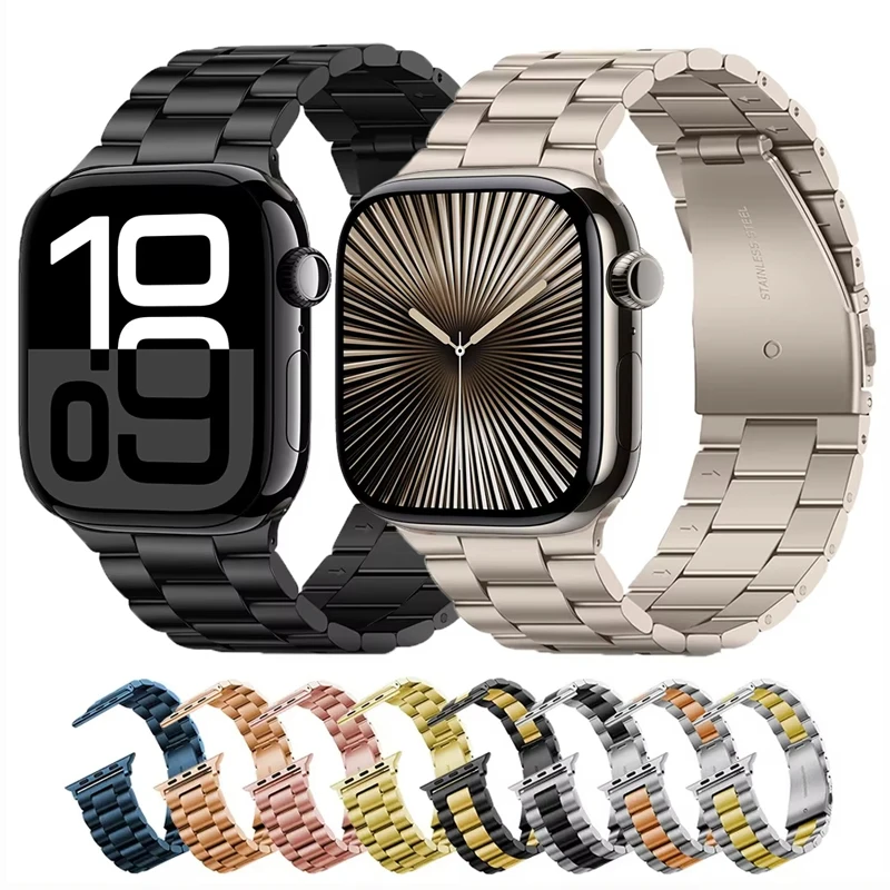Pulseira Clássica de Aço Inoxi - Smartwatch Apple Watches For Men avaliação e preço
