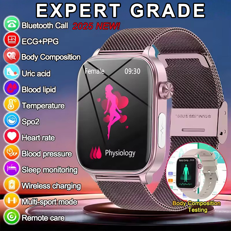 2025 novo monitoramento ecg +  - Smartwatch Health Watches avaliação e preço