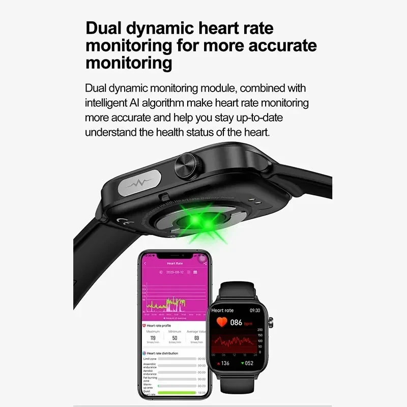 2025 novo monitoramento ecg +  - Smartwatch Health Watches avaliação e preço