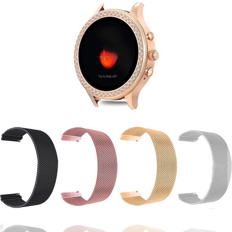 Pulseira Milanese Loop para re - Fossil Watches Smartwatch Gold avaliação e preço