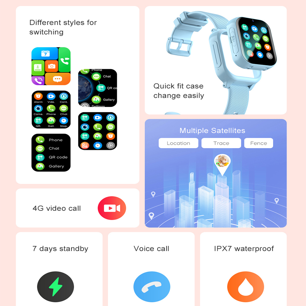 Relógio inteligente crianças 4 - Smartwatch Watches For Girls Kids avaliação e preço