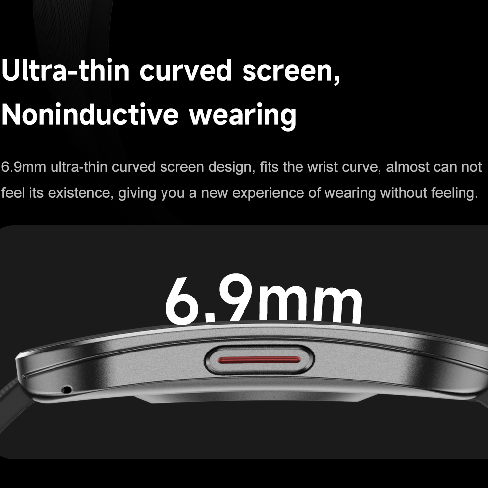 Amoled ultra-fino curvo à prov - Smartwatch Health Watches avaliação e preço
