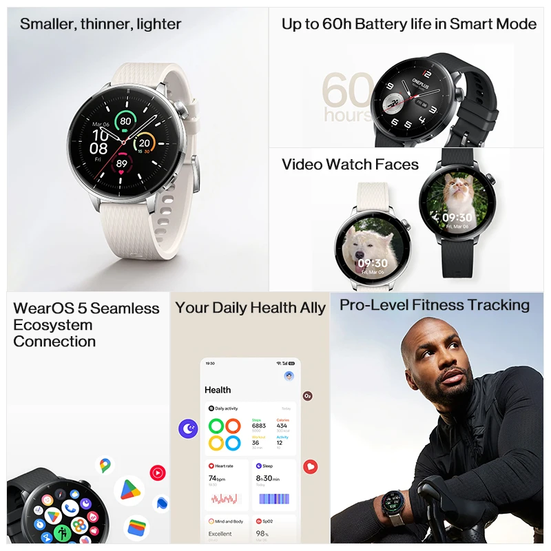 Versão global OnePlus Watch 3  - Watch Esim avaliação e preço