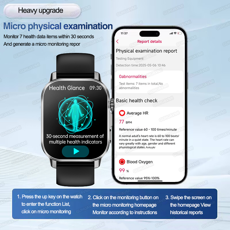 Novo Relógio Inteligente de Sa - Smartwatch Health Watches avaliação e preço