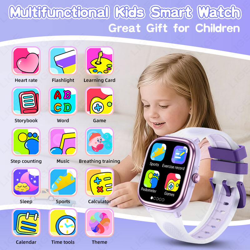 LIGE 2026 Novo Relógio Intelig - Smartwatch Watches For Girls Kids avaliação e preço