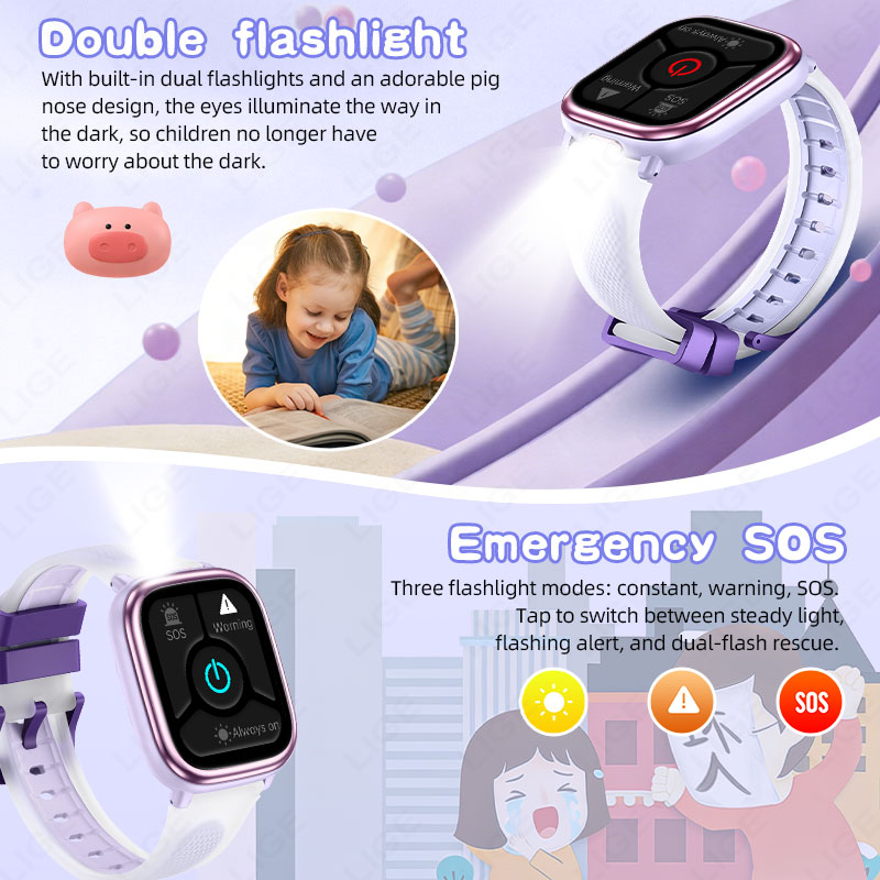 LIGE 2026 Novo Relógio Intelig - Smartwatch Watches For Girls Kids avaliação e preço