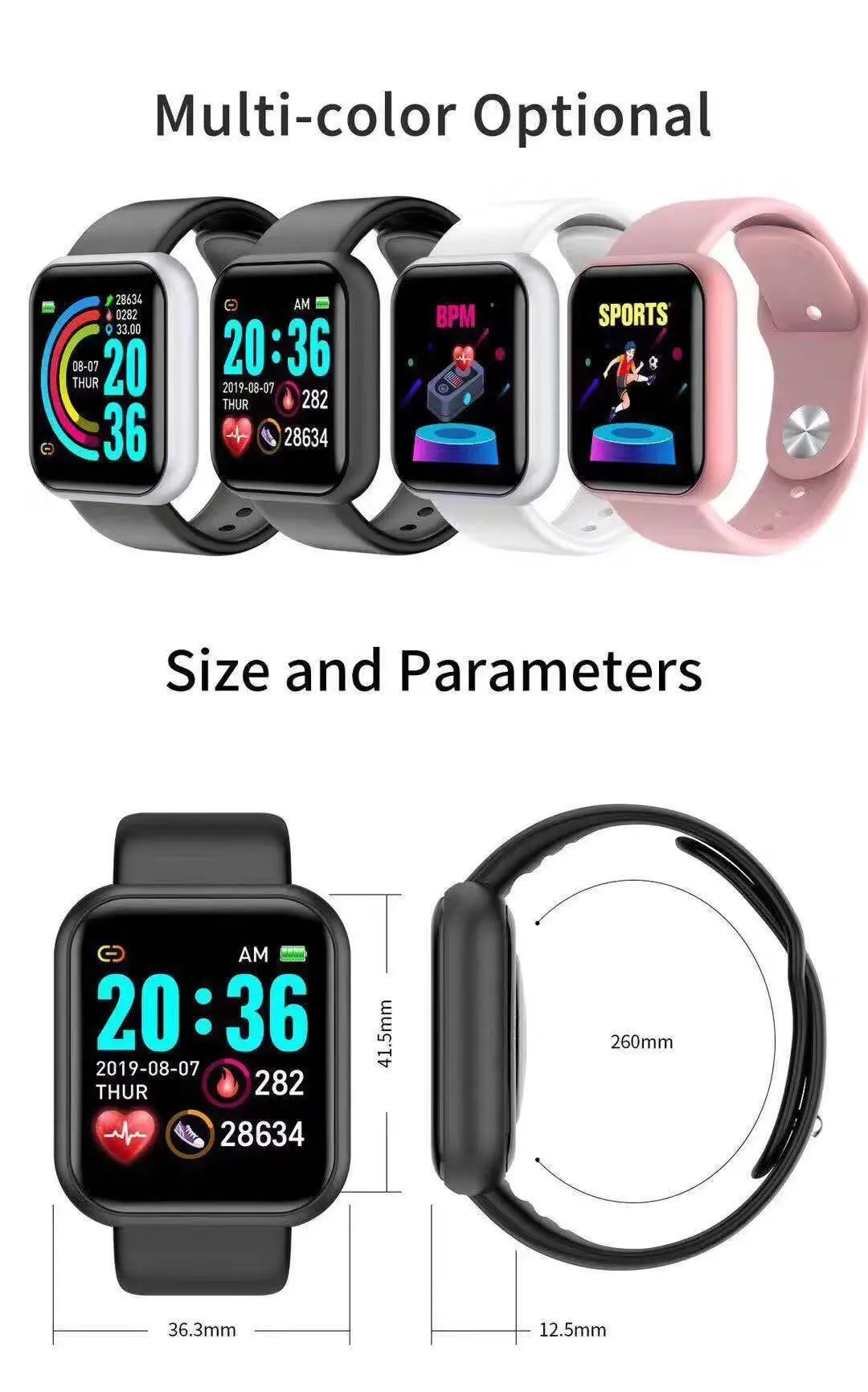 Relógio Inteligente D20 Pro pa - Smartwatch Watches Digital avaliação e preço
