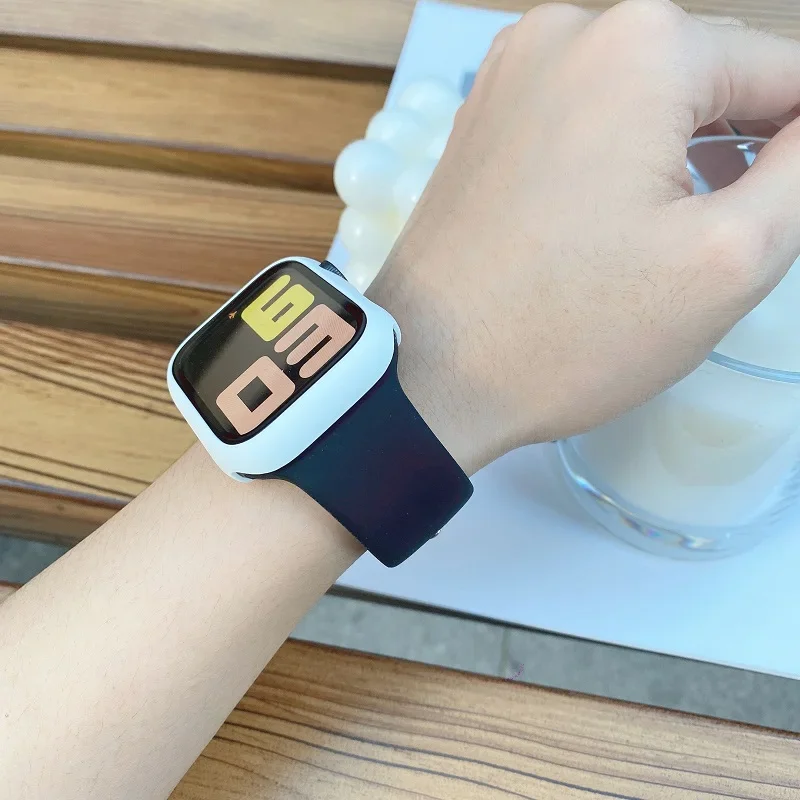 Pulseira de silicone para appl - Smartwatch Apple Watches For Men avaliação e preço
