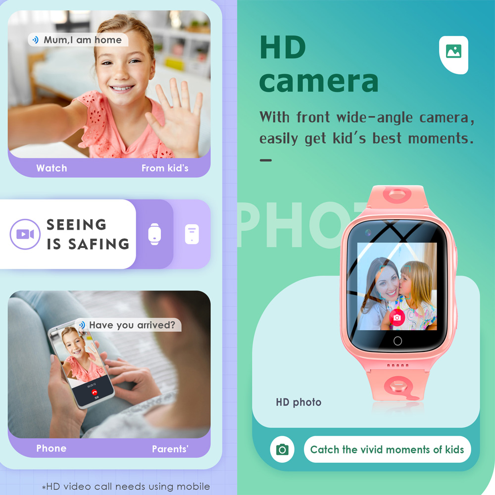 Relógio Inteligente 4G para Cr - Smartwatch Watches For Girls Kids avaliação e preço
