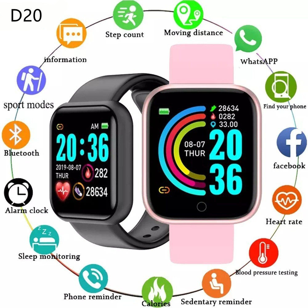 D20 y68 relógios inteligentes  - Watch Smart Y68 avaliação e preço