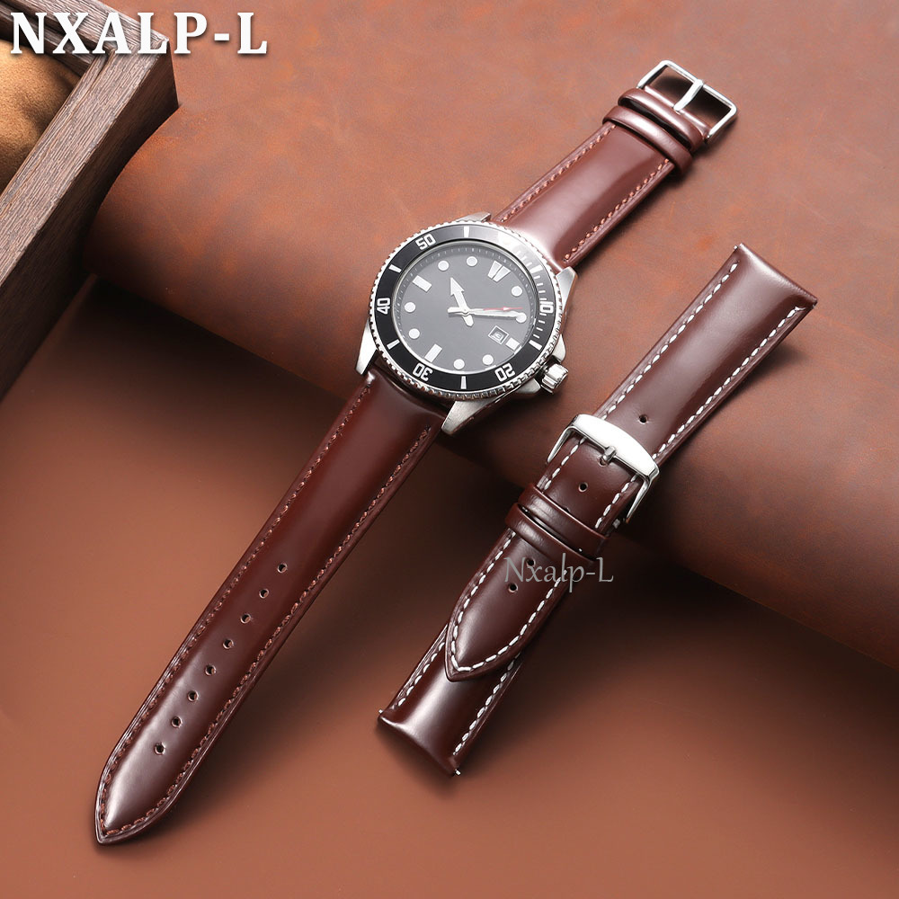 Pulseira de Couro Oleado para  - Omega Watch Speedmaster avaliação e preço