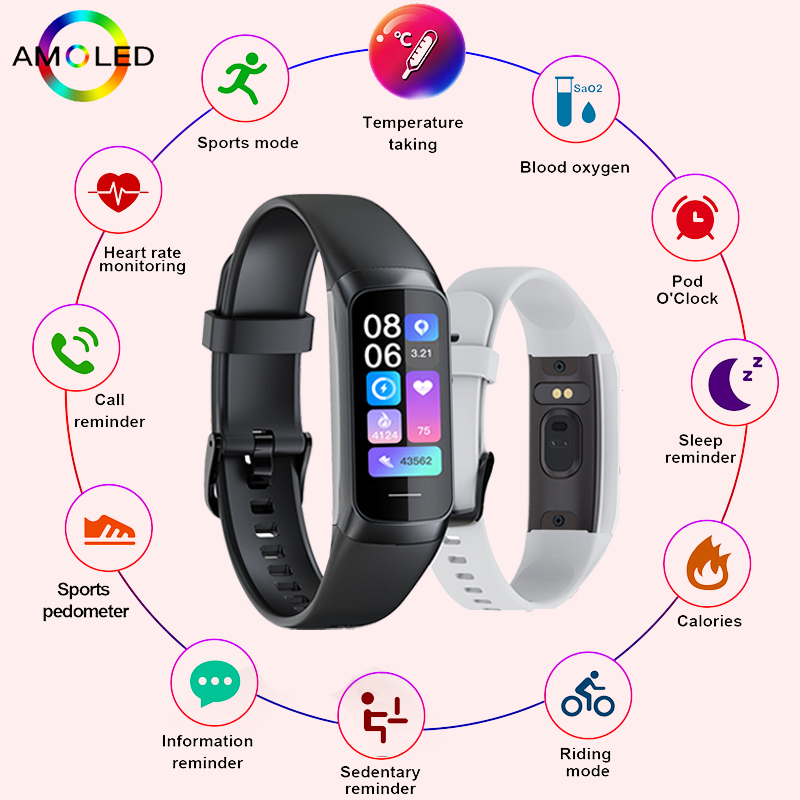 LIGE 1.1 Polegada Amoled Monit - Smartwatch Slim Watches For Men avaliação e preço