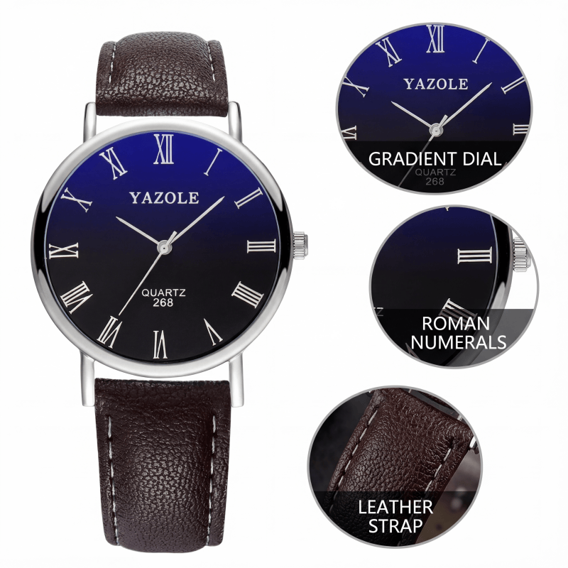 Relógio Masculino YAZOLE, Moda - Smartwatch Slim Watches For Men avaliação e preço