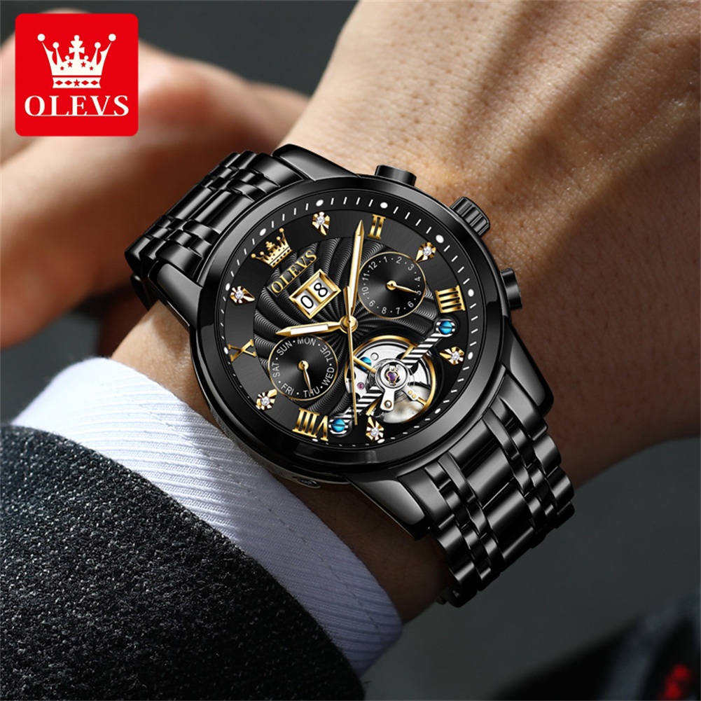 Olevs relógios masculinos clás - Rolex Watch Daytona avaliação e preço