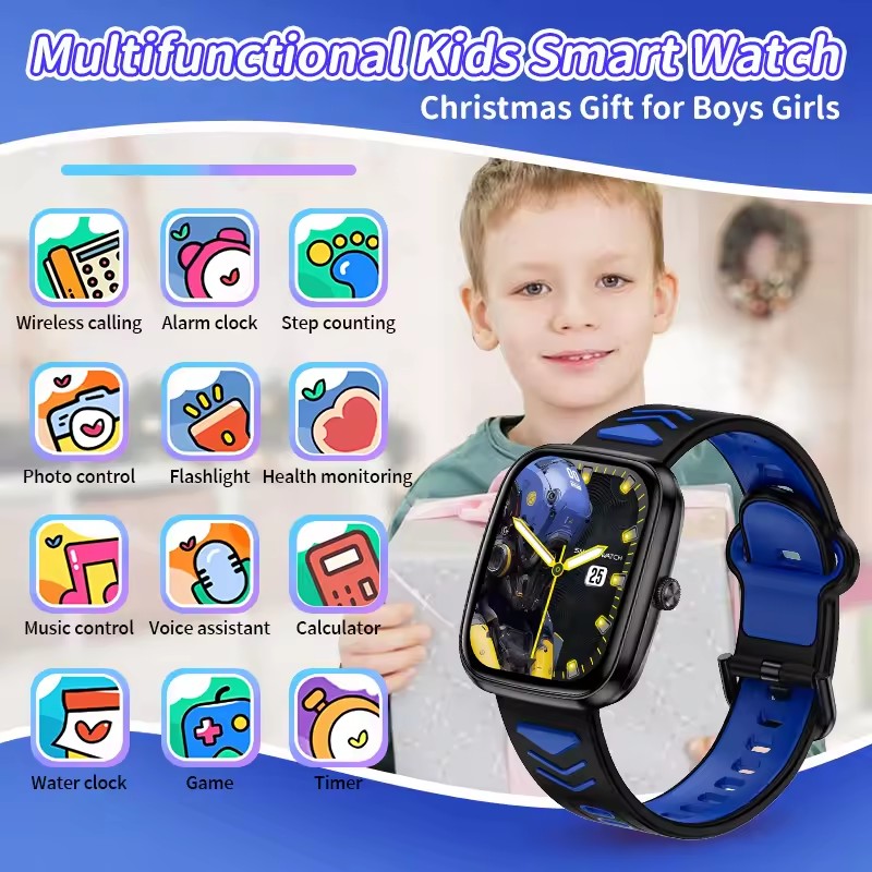 Crianças meninos meninas prese - Smartwatch Watches For Girls Kids avaliação e preço