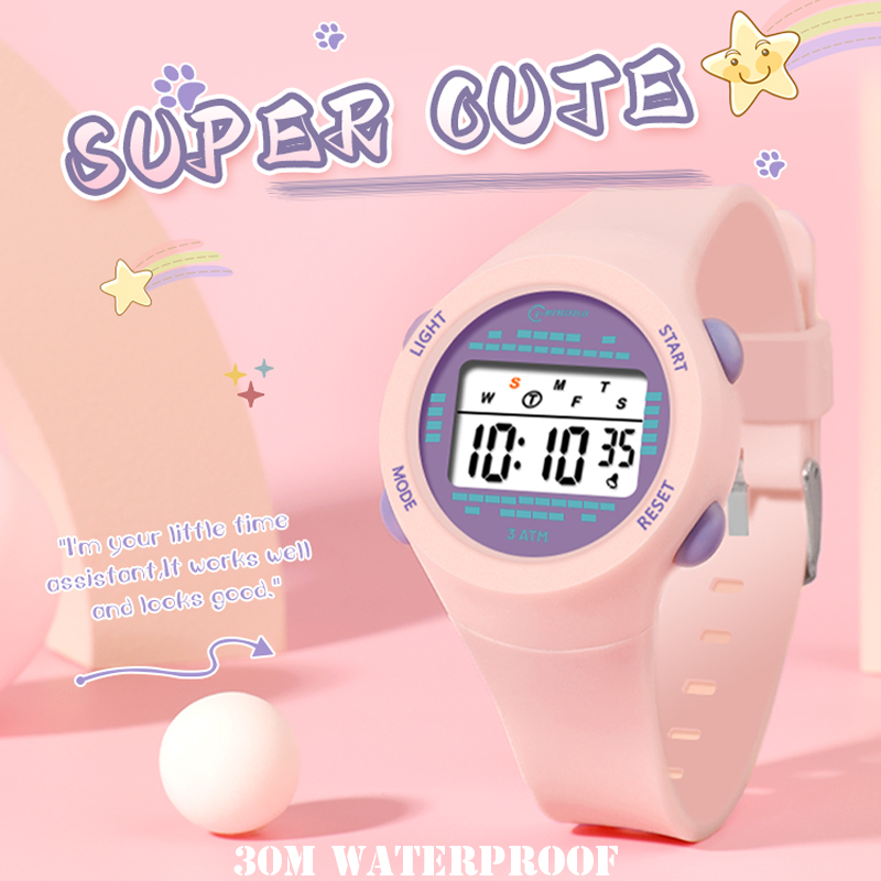 Relógio eletrônico infantil, r - Smartwatch Watches For Girls Kids avaliação e preço