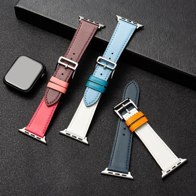 Pulseira de relógio de couro p - Smartwatch Apple Watches For Men avaliação e preço