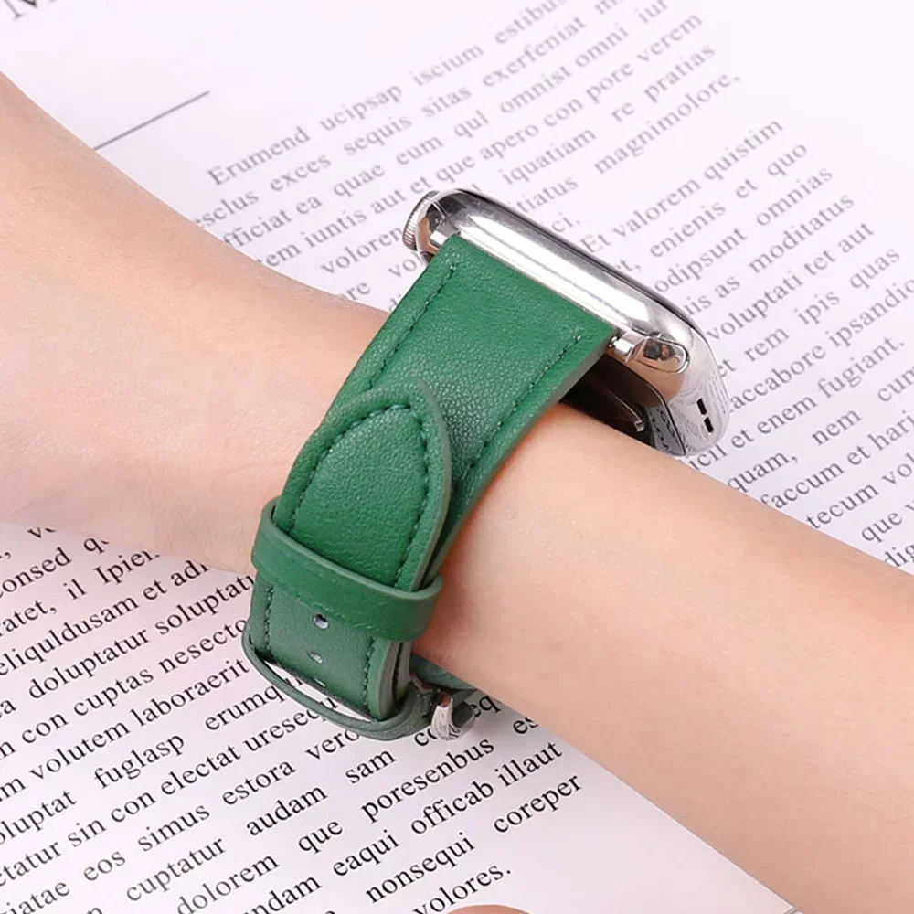 Pulseira de relógio de couro p - Smartwatch Apple Watches For Men avaliação e preço