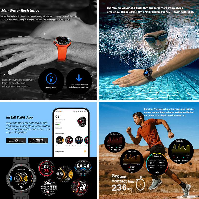 NOVO Smartwatch Militar GPS de - Smartwatch Timex Watches For Men avaliação e preço