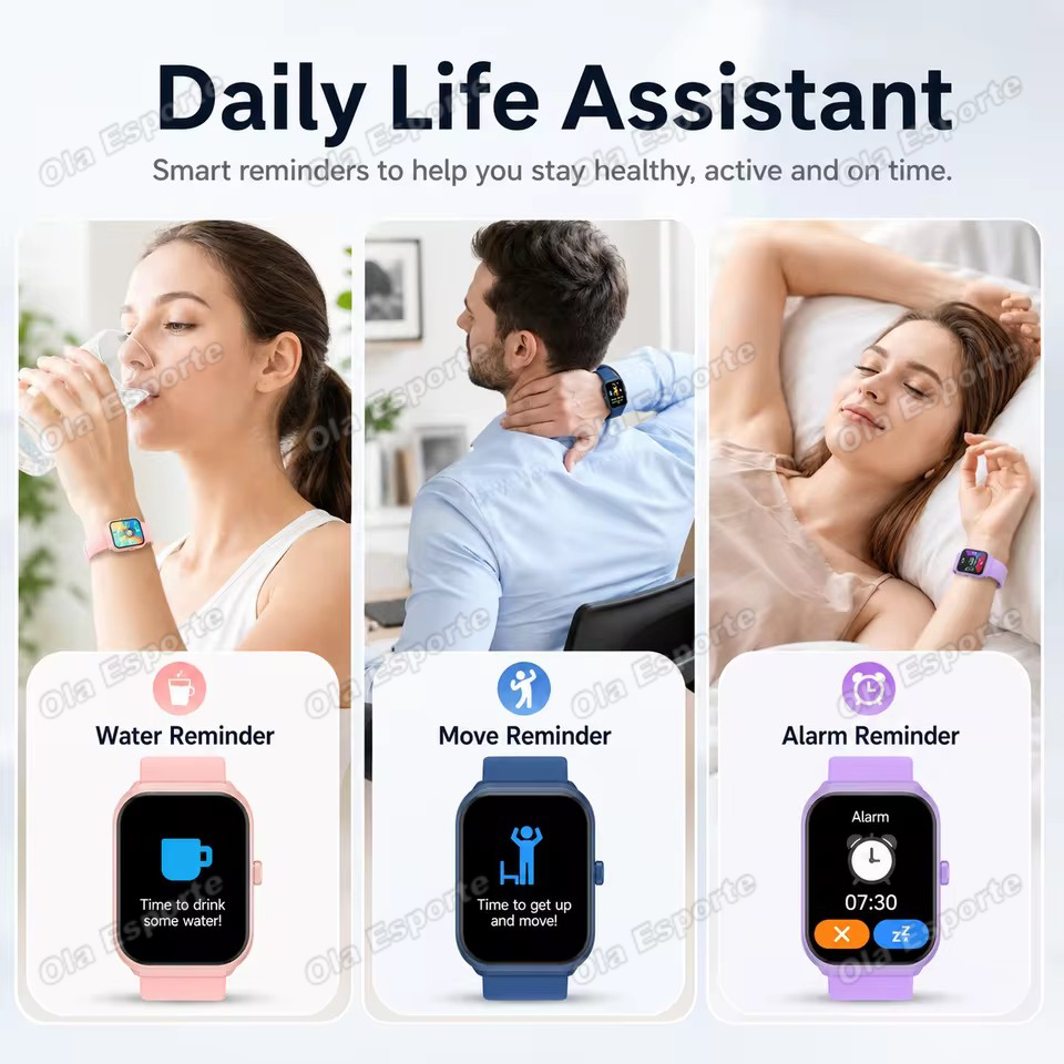 Relógio Inteligente Plus para  - Smartwatch Watches Girls avaliação e preço