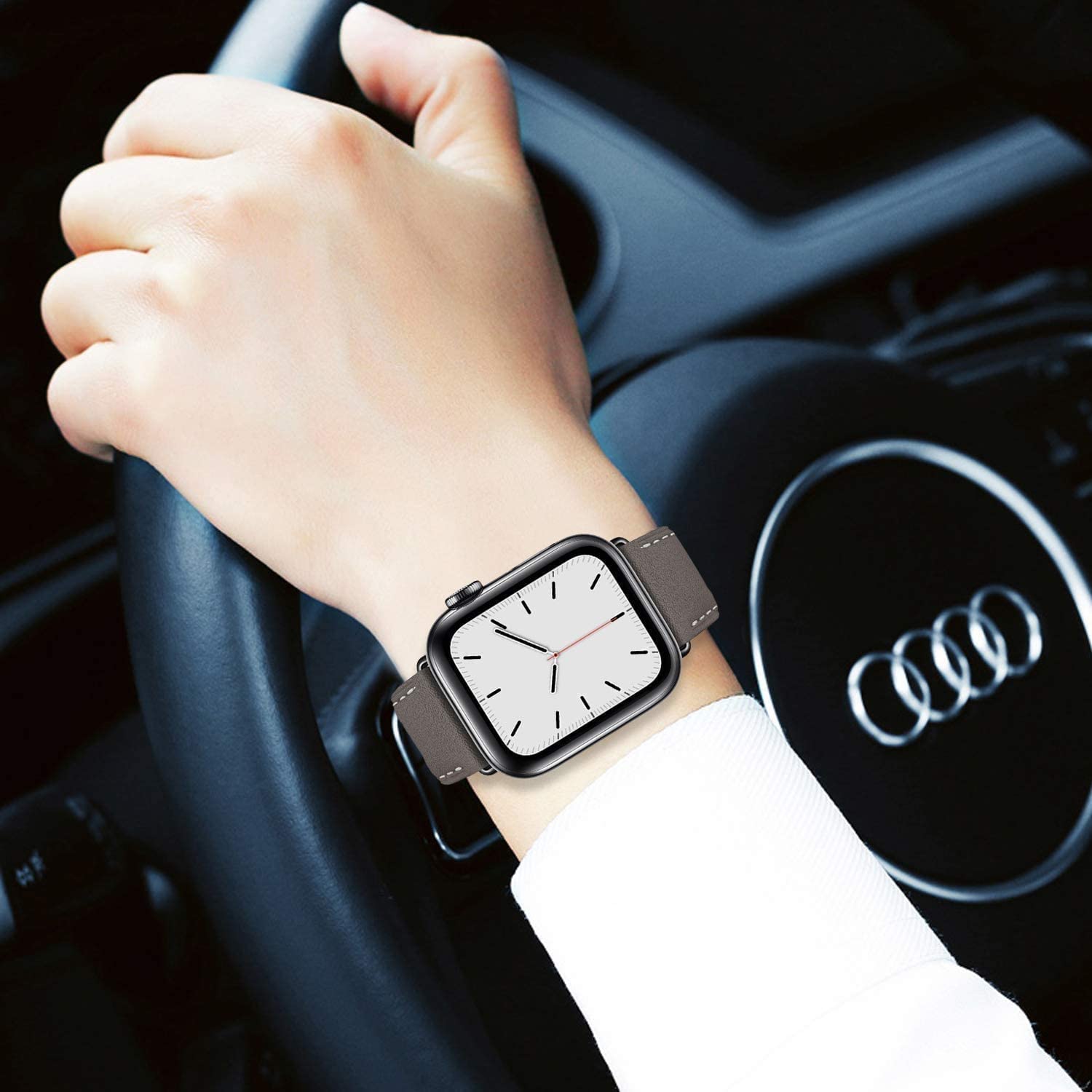 Pulseira de couro para Apple W - Smartwatch Apple Watches For Men avaliação e preço