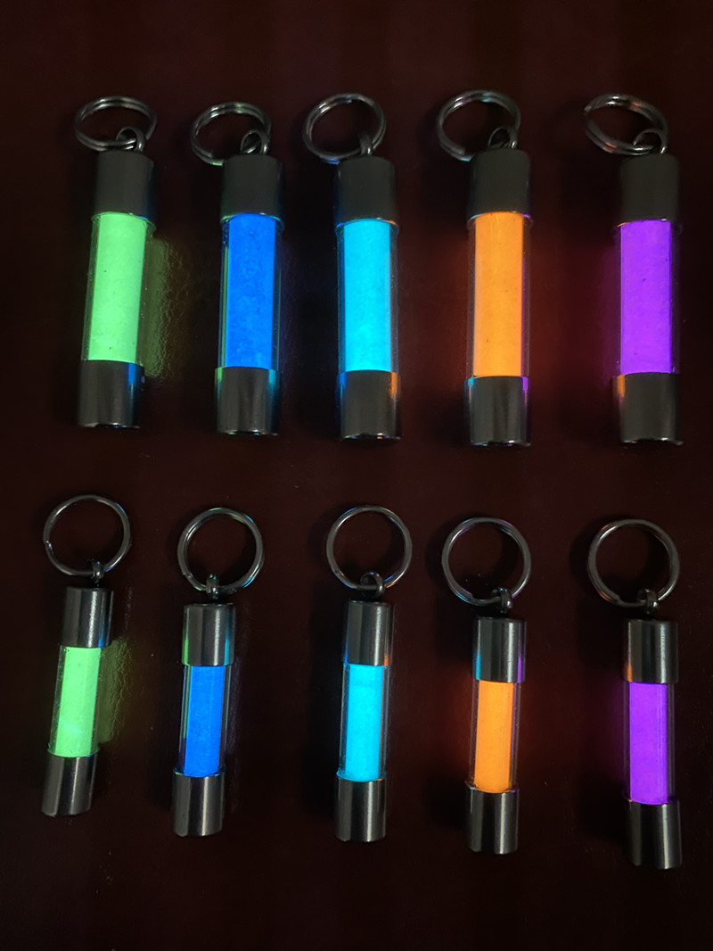 Pingente luminoso de vidro cha - Tritium Gas Tube avaliação e preço