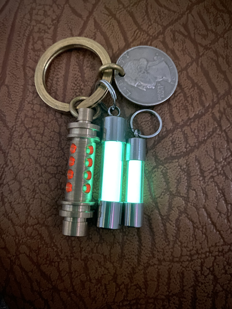 Pingente luminoso de vidro cha - Tritium Gas Tube avaliação e preço