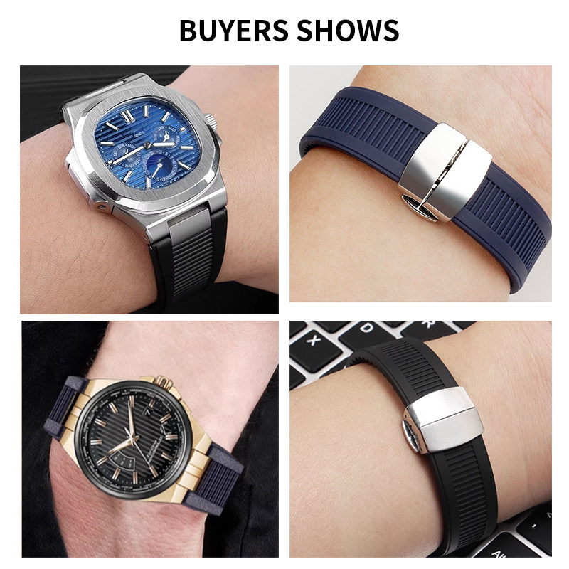 Pulseira de relógio de silicon - Patek Philippe Watch Nautilus avaliação e preço