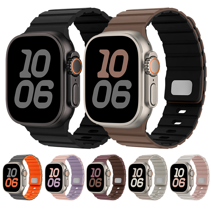Pulseira magnética de silicone - Smartwatch Apple Watches For Men avaliação e preço