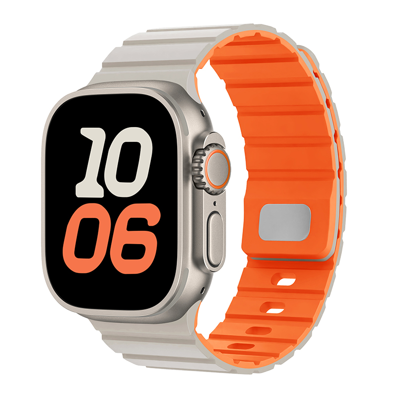 Pulseira magnética de silicone - Smartwatch Apple Watches For Men avaliação e preço