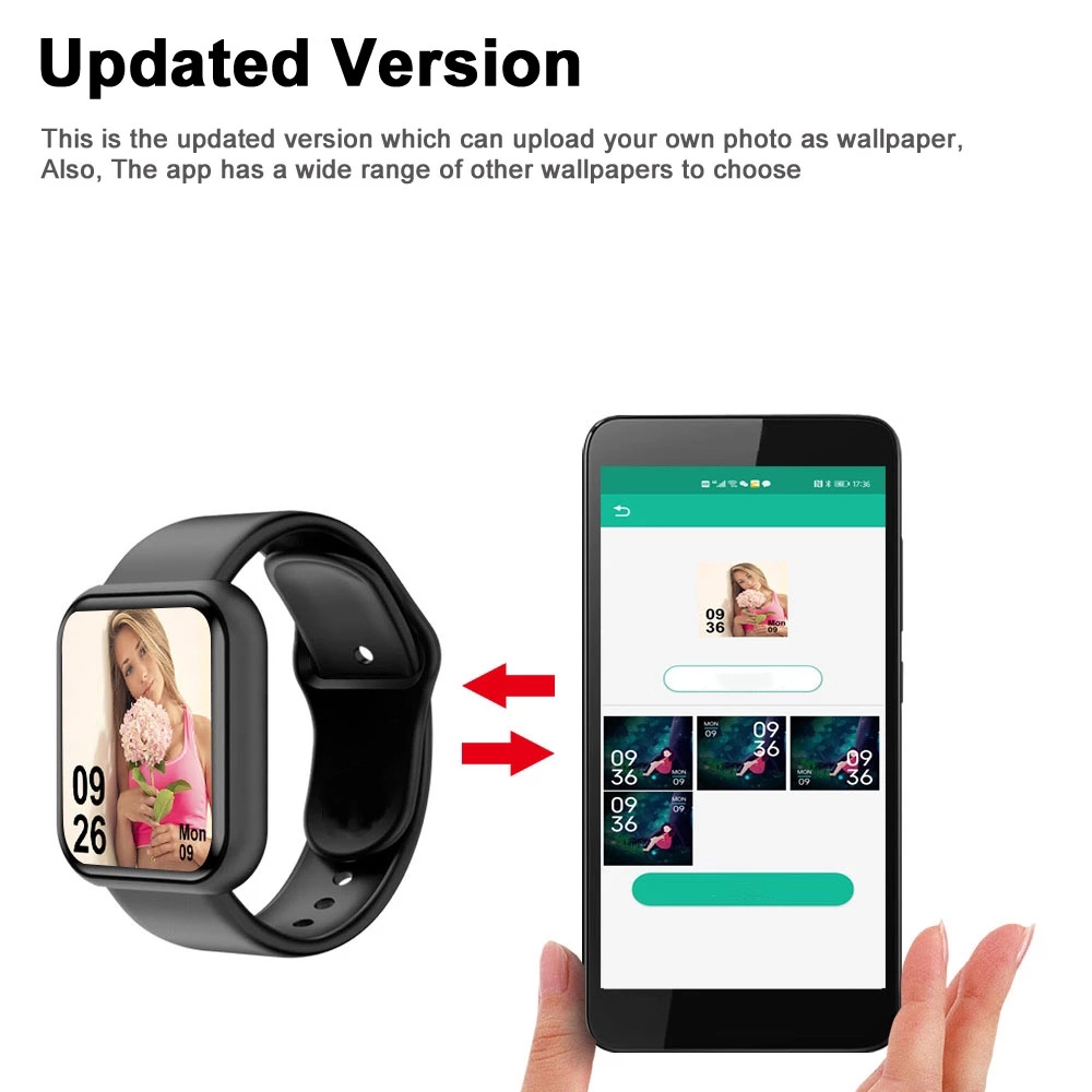 Relógio inteligente feminino m - Watch Smart Y68 avaliação e preço